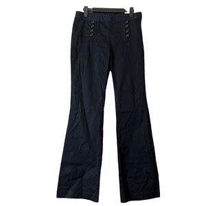 Jacob Black Button Accented Fitted Pants Sz 4 Office Business Casual Work Pants